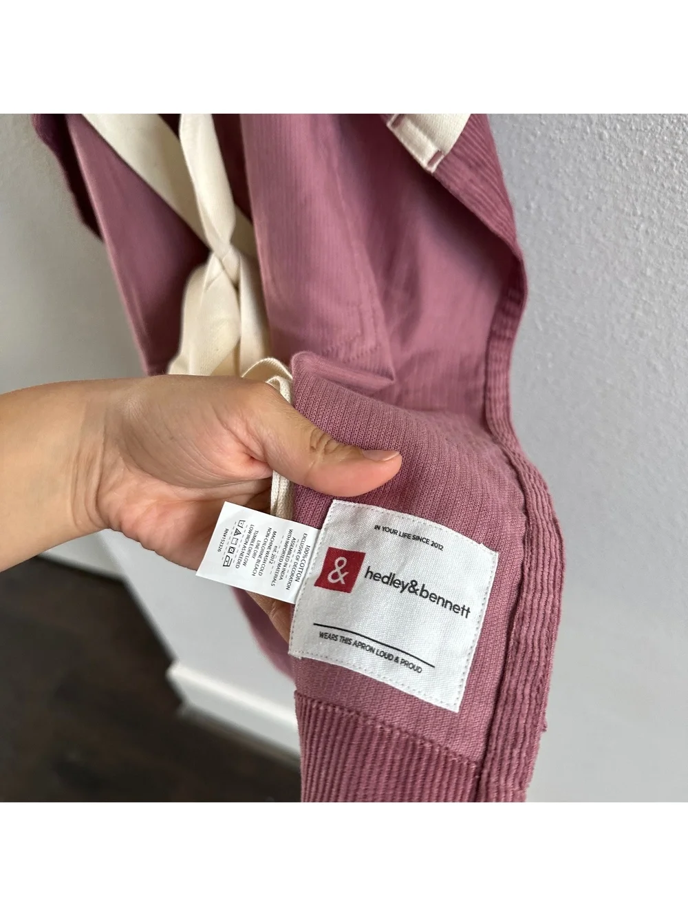 Hedley and Bennett Essential Apron Corduroy NEW
